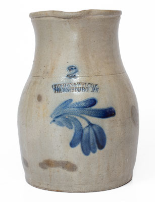 Two-Gallon COWDEN & WILCOX / HARRISBURG, PA Stoneware Pitcher