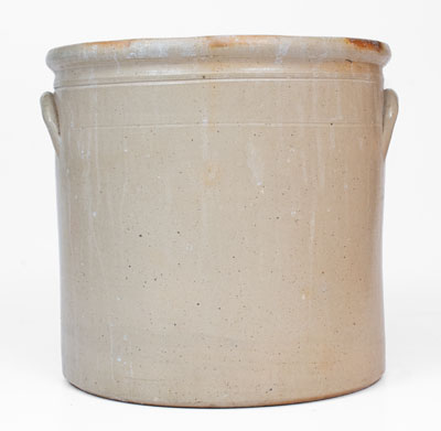 HAXSTUN, OTTMAN & CO. / FORT EDWARD, NY Stoneware Crock w/ Double Bird Design