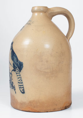 HAXSTUN, OTTMAN & CO. / FORT EDWARD, NY Stoneware Bird Jug