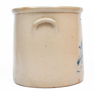 5 Gal. OTTMAN BROS. / FORT EDWARD, NY Stoneware Crock w/ Large Bird Design