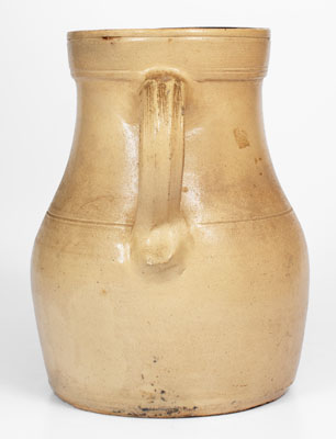 One-and-a-Half-Gallon Cobalt-Decorated Stoneware Pitcher, Northeastern U.S., c1875