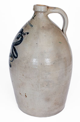 Fine Four-Gallon F. STETZENMEYER / ROCHESTER, N.Y. Stoneware Jug