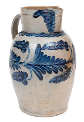 Fine Three-Gallon Baltimore Stoneware Pitcher, circa 1830