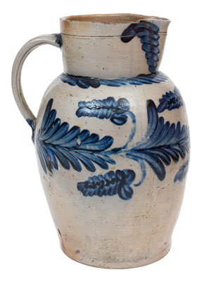 Fine Three-Gallon Baltimore Stoneware Pitcher, circa 1830