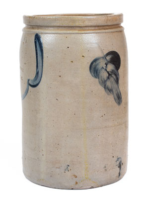 Very Rare North Carolina Stoneware Advertising Jar, Baltimore origin