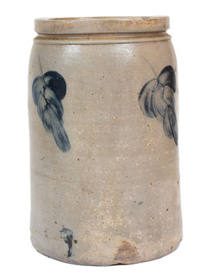 Very Rare North Carolina Stoneware Advertising Jar, Baltimore origin