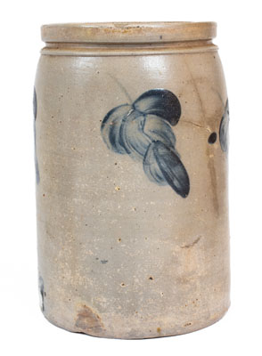 Very Rare North Carolina Stoneware Advertising Jar, Baltimore origin