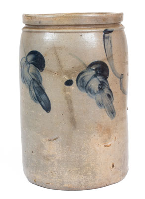 Very Rare North Carolina Stoneware Advertising Jar, Baltimore origin