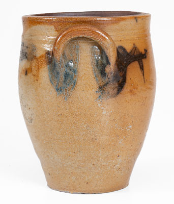 Half-Gallon SWAN & STATES / STONINGTON, Connecticut Stoneware Jar, c1825