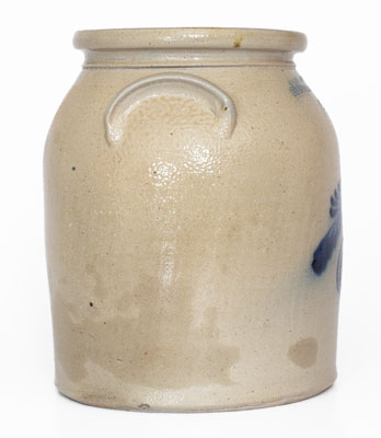 One-and-a-Half-Gallon J. NORTON & CO. / BENNINGTON, VT Stoneware Jar w/ Bird Design