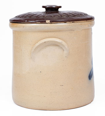 One-Gallon J. NORTON & CO. / BENNINGTON, VT Stoneware Bird Crock, c1860