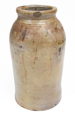 Scarce WARNE Stoneware Jar, South Amboy, New Jersey, early 19th century