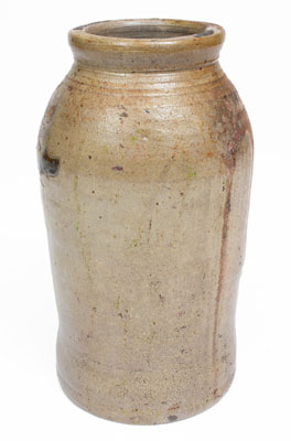 Scarce WARNE Stoneware Jar, South Amboy, New Jersey, early 19th century