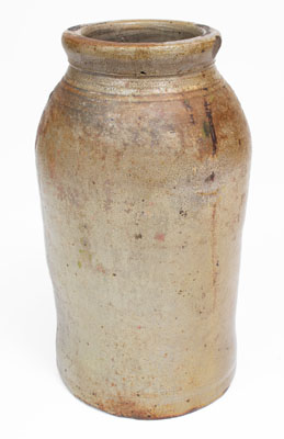 Scarce WARNE Stoneware Jar, South Amboy, New Jersey, early 19th century