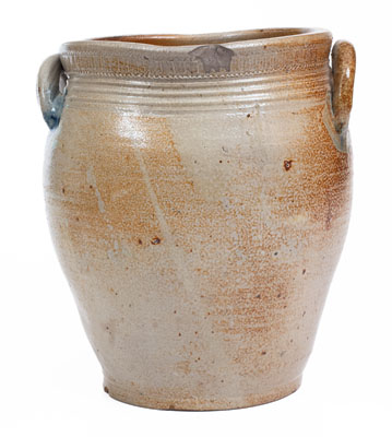 Rare and Fine LIBERTY FOREVER (South Amboy, New Jersey) Stoneware Jar, early 19th century