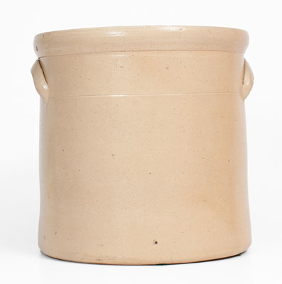 Four-Gallon attrib. Brady & Ryan, Ellenville, NY Stoneware Crock w/ Cobalt Rooster Decoration