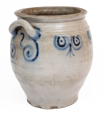 Rare 18th Century Stoneware Jar attrib. Abraham Mead, Greenwich, Connecticut