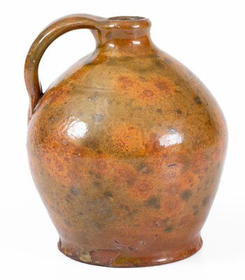 Small-Sized New England Redware Jug, first half 19th century