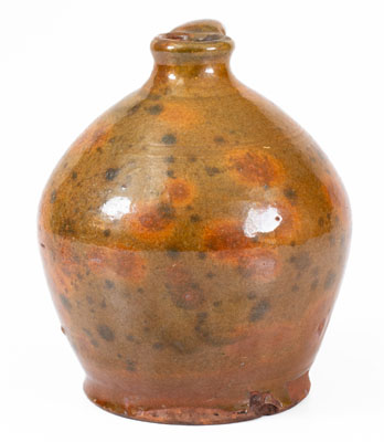 Small-Sized New England Redware Jug, first half 19th century