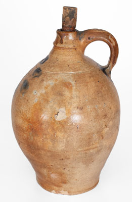 C. CROLIUS / MANUFACTURER / MANHATTAN-WELLS / NEW YORK Stoneware Jug, c1810