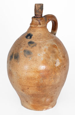 C. CROLIUS / MANUFACTURER / MANHATTAN-WELLS / NEW YORK Stoneware Jug, c1810