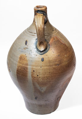 Exceptional Large-Sized BOSTON Stoneware Jug w/ Impressed Double-Fish Decoration, late 18th century