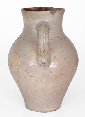 Rare BOSTON Stoneware Pitcher, late 18th or early 19th century