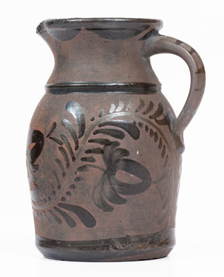 Small-Sized Tanware Pitcher, Greensboro or New Geneva, PA origin, circa 1885