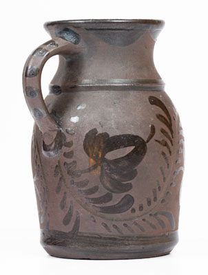 Small-Sized Tanware Pitcher, Greensboro or New Geneva, PA origin, circa 1885