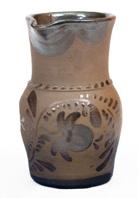 Tanware Pitcher, Greensboro or New Geneva, PA origin, circa 1885