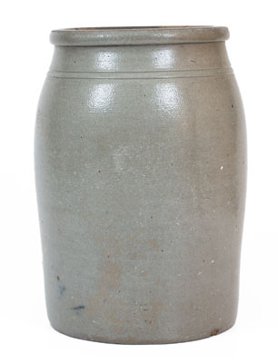 Two-Gallon Baltimore, MD Stoneware Advertising Jar, Greensboro, PA origin