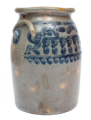 Three-Gallon J. WEAVER (Beaver, PA) Cobalt-Decorated Stoneware Jar