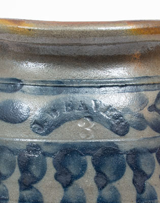 Three-Gallon J. WEAVER (Beaver, PA) Cobalt-Decorated Stoneware Jar