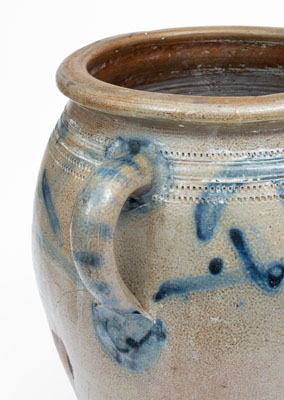 Vertical-Handed Stoneware Jar attrib. Craven Family, Moore or Randolph County, NC, mid 19th century