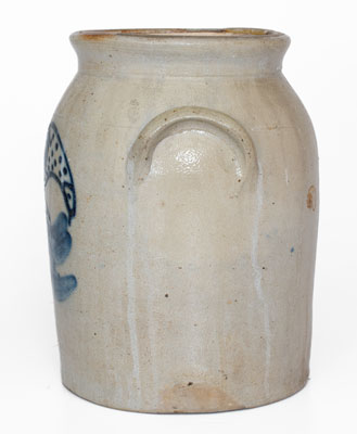 Stoneware Jar w/ Cobalt Bird Decoration, Northeastern U.S. origin, mid 19th century