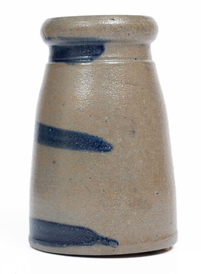 Western Pennsylvania Stoneware Striped Canning Jar, circa 1880