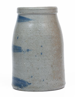 Western PA Stoneware Striped Canning Jar, circa 1880