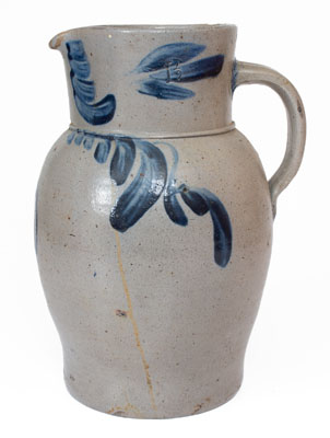 One-and-a-Half-Gallon Baltimore, Maryland Stoneware Pitcher, circa 1840