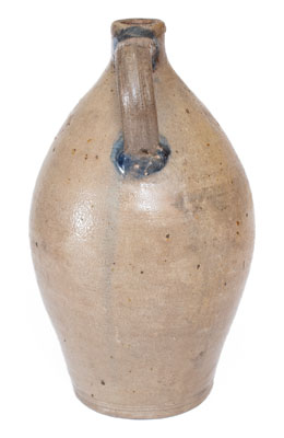 Connecticut Stoneware Jug w/ Impressed and Incised Grapes Decoration, early 19th century