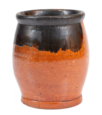 Manganese-Decorated New England Redware Jar, early 19th century