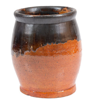 Manganese-Decorated New England Redware Jar, early 19th century