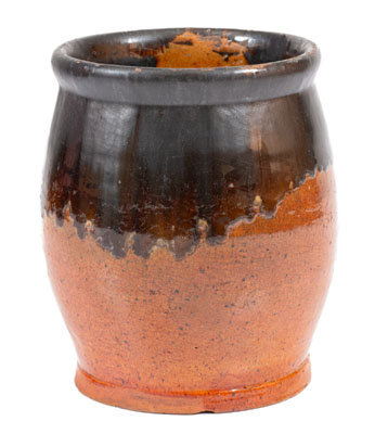 Manganese-Decorated New England Redware Jar, early 19th century