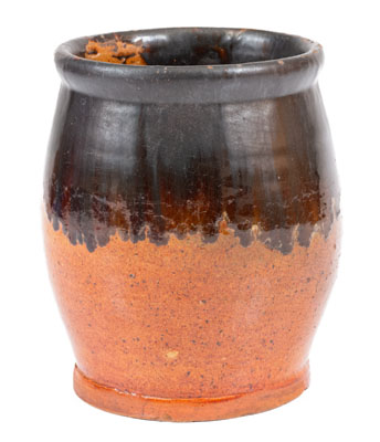 Manganese-Decorated New England Redware Jar, early 19th century