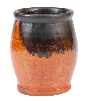 Manganese-Decorated New England Redware Jar, early 19th century