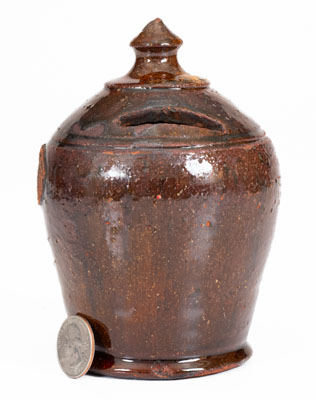 Glazed Redware Presentation Bank, Inscribed