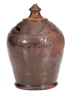 Glazed Redware Presentation Bank, Inscribed