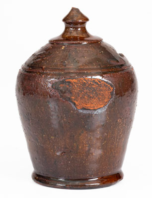 Glazed Redware Presentation Bank, Inscribed 