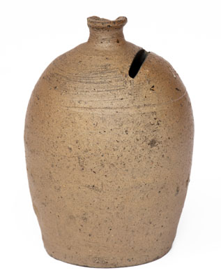 Salt-Glazed Stoneware Bank, Incised 