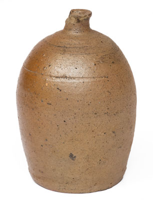 Salt-Glazed Stoneware Bank, Incised 