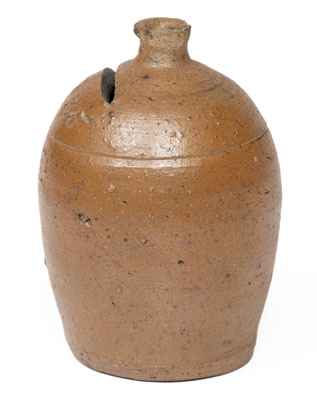 Salt-Glazed Stoneware Bank, Incised 